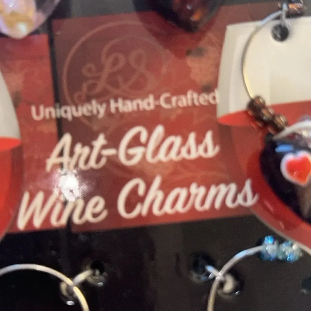 Handcrafted wine glass charms
